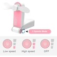 thumbnail image 3 of Ventilador portátil CHAO mini plegable recargable por USB color rosa, 3 of 5