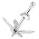 thumbnail image 1 of Atraque plegable ANGGREK del ancla del barco Acero inoxidable 316 Plata 07KG, 1 of 8