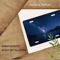 thumbnail image 3 of 1 Pcs 2D Flat License Plate Covers & Frames, Milky Way For Decorative Front, Waterproof For Decoration Aluminum License Plate Covers & Frames Cover For Men Women, 12" X 6", 3 of 6