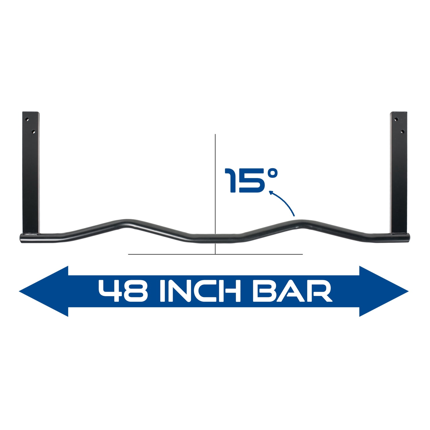 Ultimate Body Press Ergonomic Joist Mount Pull Up Bar, Black