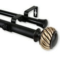 thumbnail image 2 of Central Design 100-46-1602-D 1 in. Dia. Swivel Curtain Rod, Black - 160-240 in., 2 of 2