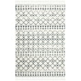 thumbnail image 2 of SAFAVIEH Berber Fringe Nathan Aztec Shag Area Rug, Cream/Blue, 6'7" x 9', 2 of 11