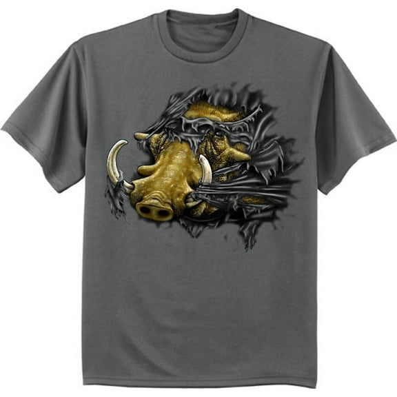 Wild Boar Hog Hunting Shirt Mens Graphic Tee