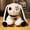 A01, variant on Christmas Bunny Stuffed Toys, Halloween Scary Rabbit Stuffed Animal Long Ears Standing Toy, Suitable for Fans Easter Christmas Birthday Gift (White)