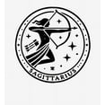 thumbnail image 2 of Sagittarius Zodiac Sign Adult White Long Sleeve Hoodie-Small, 2 of 6