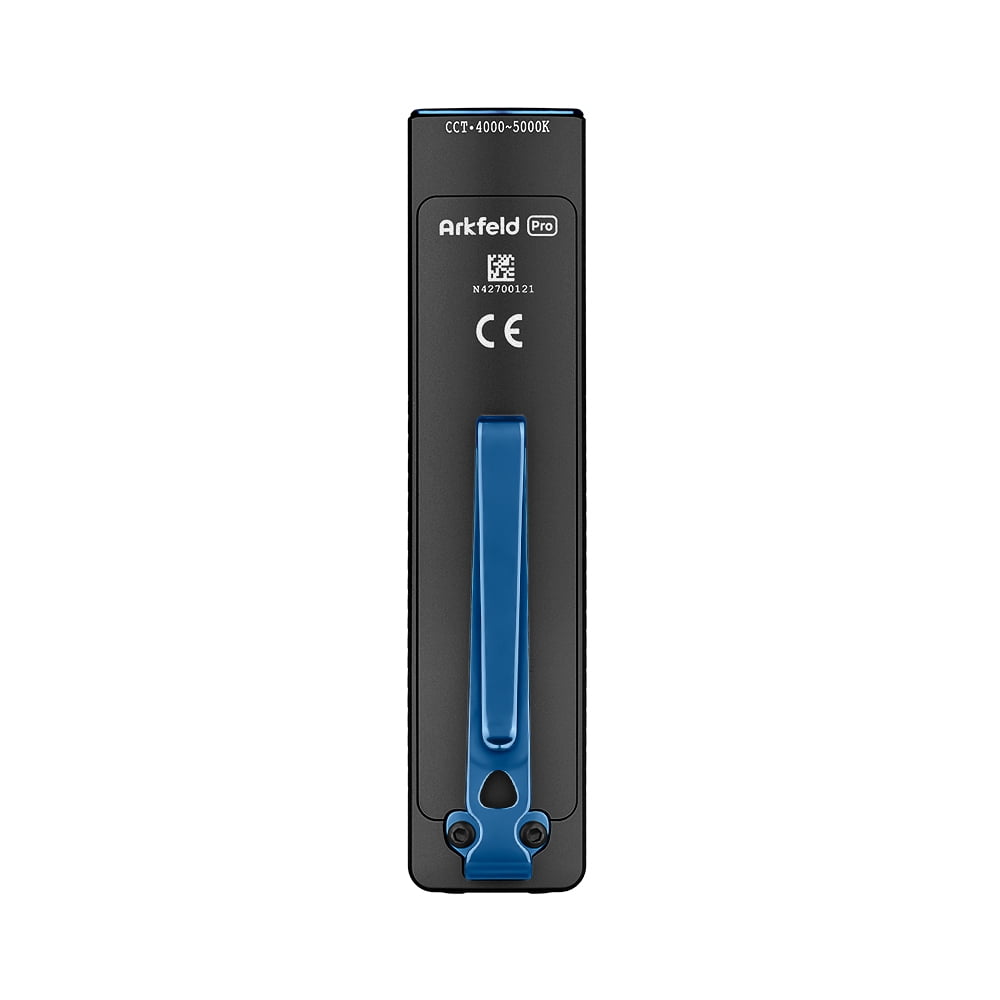 Olight Arkfeld Pro Black NW Flat EDC Flashlight w/LED Light, UV & Laser, 1300 Lumens