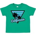 thumbnail image 3 of Inktastic California with Triangle and Palm Trees in Blue Boys or Girls Toddler T-Shirt, 3 of 5