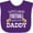 Purple, variant on Inktastic Watching Football with My Daddy Boys or Girls Baby Bib