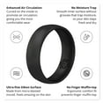 thumbnail image 4 of Smooth Black Breathable Silicone Ring Band for Men and Women 4mm Bandwidth, 4 of 6