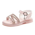 thumbnail image 1 of Nuevas zapatillas de deporte casuales de moda de verano para niños, sandalias ligeras y transpirables, zapatos de suela suave antideslizantes, calzado de princesa con punta abierta para niñas, 1 of 4