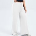 thumbnail image 5 of Women High Waisted Plus Size Yoga Pants Stretchy Wide Leg Yoga Trousers With Pockets Baggy Workout Running Leggings, 5 of 6