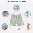thumbnail image 6 of FORMRS Boys Swim Trunks Quick Dry Mesh Lining Beach Boardshorts, Sizes XS-XL, Green Floral Cat Pattern, 6 of 7