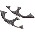thumbnail image 4 of 2 piezas/juego de pegatinas decorativas para volante de fibra de coche aptas para Smart 453 Fortwo 2016-2021, 4 of 5