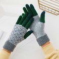thumbnail image 2 of Winter Knit Gloves for Men Women Soft Stretch Fleece Thermal Warm Gloves Cold Weather Fashion Full Finger Gloves, 2 of 5