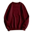 thumbnail image 4 of HNMKIU Crewneck Sweatshirt Fall Winter Soft Casual Pullover Blank Fashion Comfortable Womens Crewneck Sweatshirt ,XL, 4 of 4