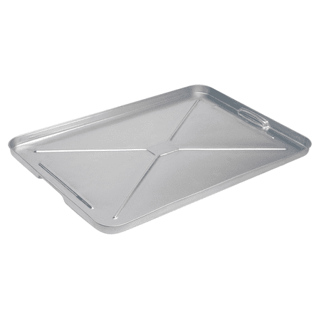 Edelmann LubriMatic Rust Resistant Automotive Drain Pan, Galvanized Metal, 17.5" x 25.75"