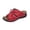 Red, variant on Women Summer Wide Width Wedge Slides Leather Platform Heels Fashion Bow Tie Decor Open Toe Sandals Walking Slippers Slip on Shoes Black Size 6.5