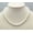White, variant on Real 7-8mm Natural Multicolor Freshwater Cultured Rice Pearl Necklace 18"-White