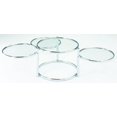 thumbnail image 2 of Mesa de café New Spec Cota con marco cromado con vidrio de 3 niveles, 2 of 2