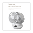 thumbnail image 2 of 10000MAh Battery Air Circulation Fan Home Portable Shaking Head Fan Desktop USB Charging Remote Control Small Fan,White, 2 of 6