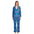 thumbnail image 1 of Ashford & Brooks Women's Minky Micro Fleece Button Up Pajama Set, 1 of 4