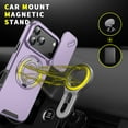 thumbnail image 4 of ShellTech Magnetic Case for iPhone 17 Pro Max,Shockproof TPU+PC Rotating Ring Holder Kickstand Military Drop Protection Cover,Purple, 4 of 9