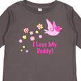thumbnail image 4 of Inktastic I Love My Daddy Girls Long Sleeve Toddler T-Shirt, 4 of 5