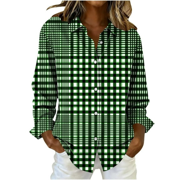 Women's Blouse Business Casual Work Shirts Loose Long Sleeve Fashion Outfits Trendy Winter Clothing