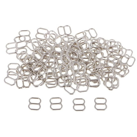

100Pcs/lot Metal Adjustable Sewing Bra Sliders Rings Buckles 6/8/12mm 6mm