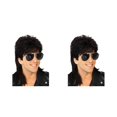 thumbnail image 1 of Shengyu Realistic Appearance Mens Wig For Punk Rock Disco Party Suitable For Various Occasions Wig Cover Black 2Set, 1 of 6