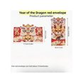 thumbnail image 4 of 4pcs/6pcs 2024 New Year Red Envelopes Chinese Lunar New Year Creative Gold Foil Red Packets For New Year's Day, 4 of 4