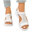 thumbnail image 4 of Bxsruta Women's Plus-Size Athletic Open-Toe Sandals with Breathable Mesh and Cushioned Sole for Casual Spring and Summer Wear, 4 of 8