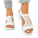 thumbnail image 4 of Sandalias de las Mujeres Cómodas Caminando de Punto Correa de Malla Sandalias, Zapatos de Caminar de las Mujeres Más Tamaño Abierto Pie Deportivo Primavera Verano, 4 of 9