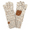 Oatmeal Confetti, variant on C.C Cozy Confetti Tech-Touch Gloves for Women and Men, Black