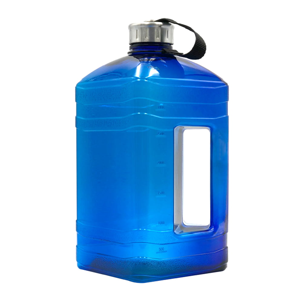 Portable 3.8L Sports Bottle Gym Large Capacity Plastic Square Outdoor Water Bottle Large Gallon Water Bottle 