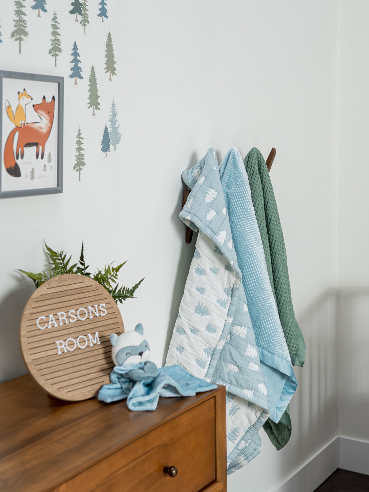 Modern Moments By Gerber Baby Boy Jacquard Gauze Blanket, Blue