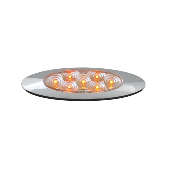 GG Grand General 77831 Ámbar Ultra Thin Spyder Y2K 7-LED Marcador y luz sellada de liquidación con lente transparente