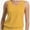 Yellow, variant on Women V Neck Tank Tops Summer Sleeveless Casual Tops Loose Fit Banded Bottom Shirts