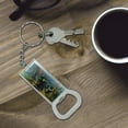 thumbnail image 2 of Wizard of Oz Wicked Witch Character Keychain Rectangle Chrome Plated Metal Bottle Cap Opener, 2 of 6