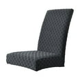 thumbnail image 2 of Cinvoph Plush Chair Covers, Stretch Jacquard Fabric Kitchen Dining Room Chair Covers, Removable Washable Dining Chair Slipcovers for Home, Hotel, Banquet, Gray, 2 of 6