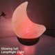 thumbnail image 3 of USB Night Light Moon Shape Color Changing Illumination Decorative LED Faux Crystal Salt Lamp with Wooden Base for Home 26-27s, 3 of 5