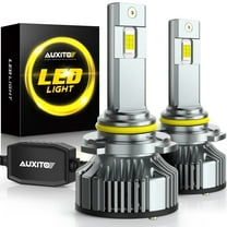 AUXITO 2025  Upgraded 9006/HB4 LED Headlight Bulbs - 30000LM Brightness, 120W, 6500K White, 900% Brighter Than Halogen, 60000 Hours Lifespan, IP67 Waterproof, Pack of 2
