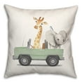 thumbnail image 2 of Creative Products Cruisin Animals 18 x 18 Spun Poly Pillow, 2 of 3