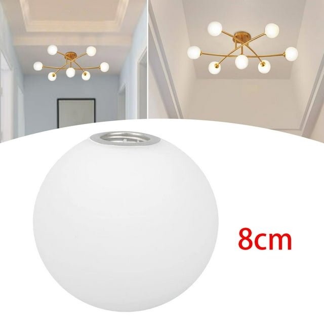 Cubierta de accesorio de iluminación perfecl pantalla de lámpara de cristal de repuesto 8CM