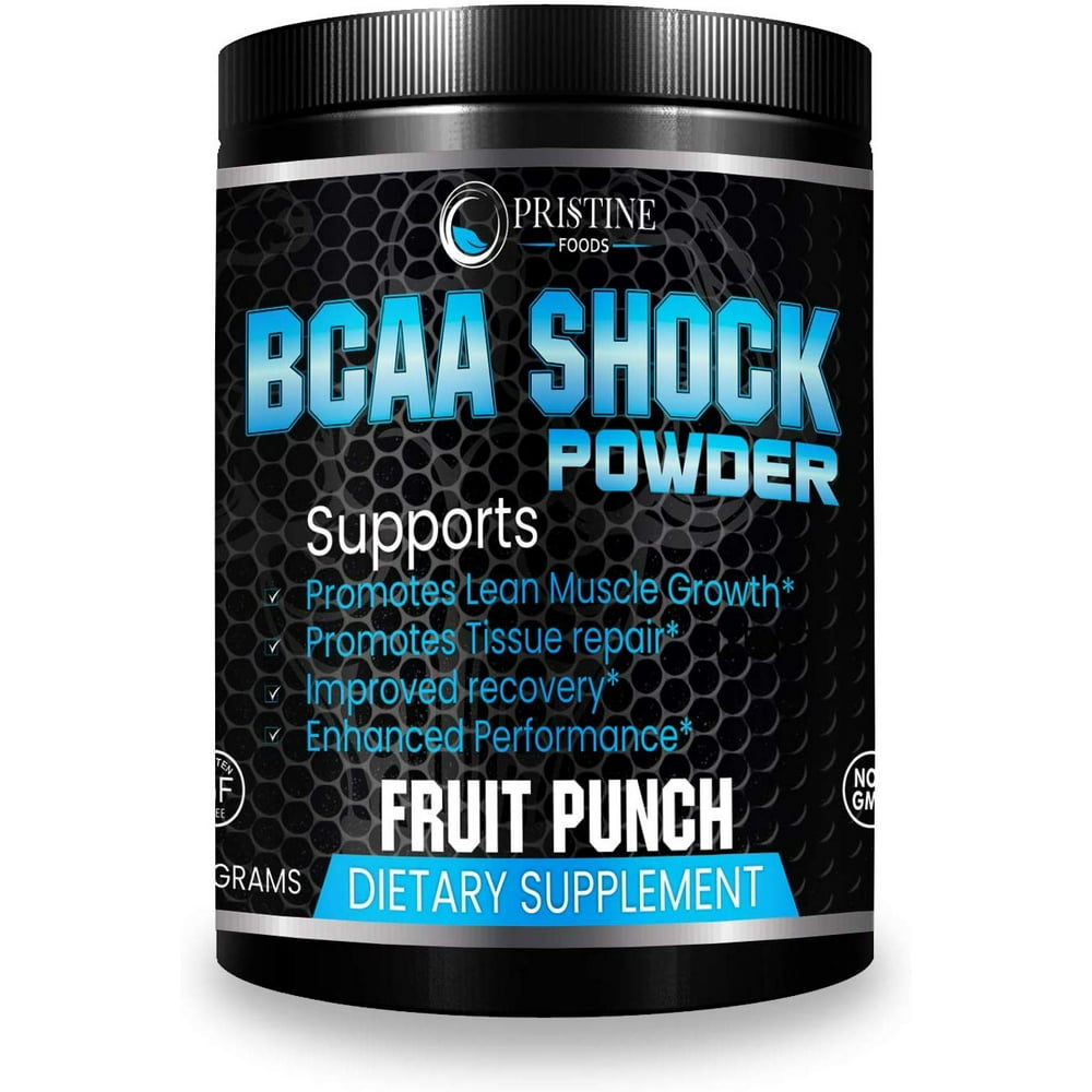 Pristine Foods BCAA Powder Branched Chain Amino Acids Promotes Muscle