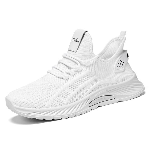 Zapatos para caminar Zapatillas de deporte de moda Ndcxsfigh Slip on Transpirable Blanco 41
