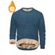 thumbnail image 4 of pstuiky camisetas de manga larga para hombre, Blusa/camiseta informal y moderna de color liso con cuello redondo y manga larga para hombre camisetas de hombre xl, 4 of 5