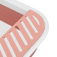 thumbnail image 2 of BIMZUC Folding Semi Enclosed Cat Litter Box with Scoop Splash Proof Kitten Toilet Bedpan, 18.1 inches / 46 cm Length, Portable Pet Potty Pan for Indoor Cats & Small Pets, Pink, 2 of 9