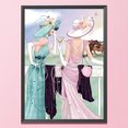 thumbnail image 1 of Cuadros Decorativos Bordado completo elegante damas 11CT 3 hilos estampado conjunto de punto de cruz Craft Kit Ndcxsfigh Nuevos Originales, 1 of 8