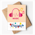 thumbnail image 1 of Innervation Musical Headset Wedding Cards Congratulations Greeting Envelopes, 1 of 3
